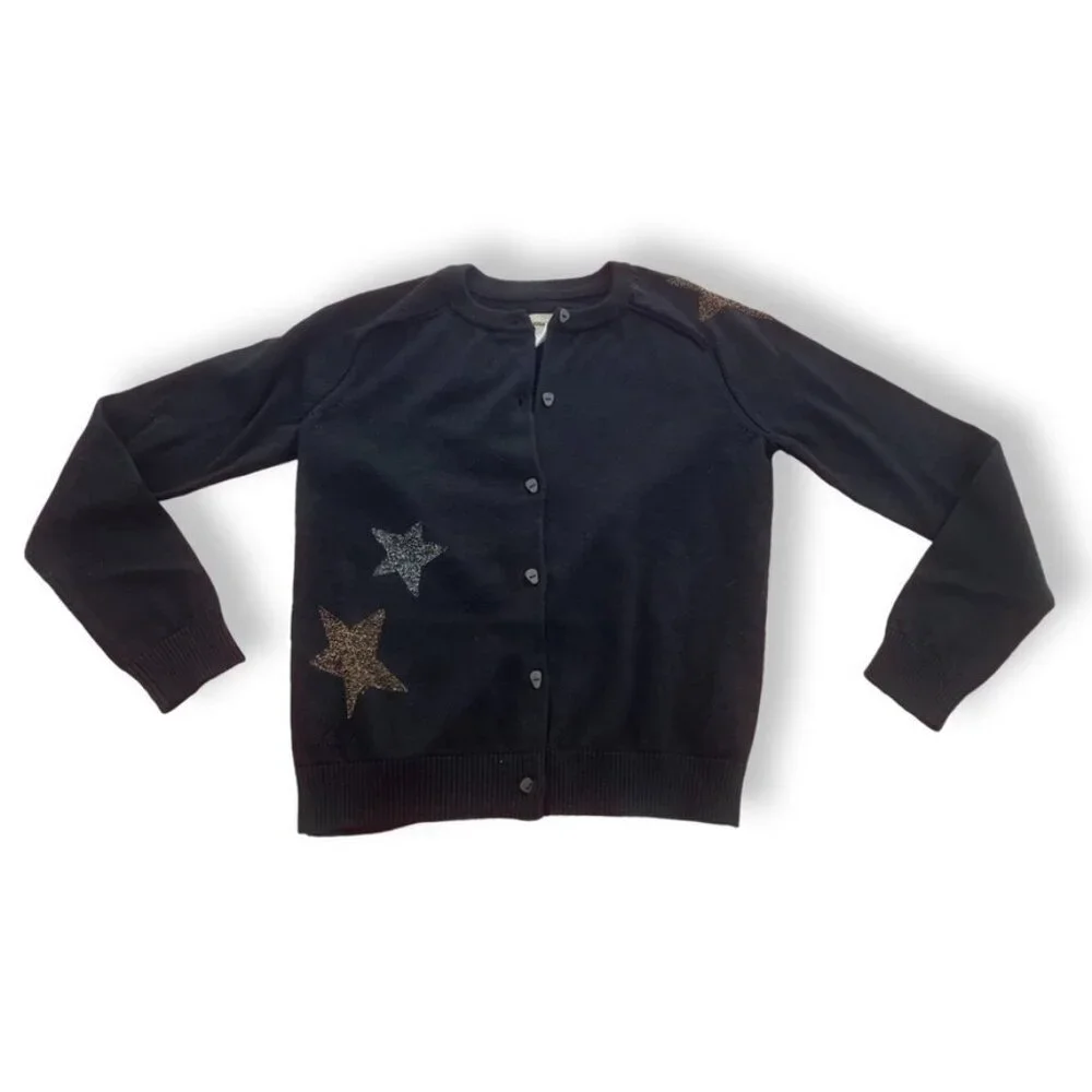Zadig & Voltaire cotton wool metallic stars cardigan size S - Picture 1 of 4